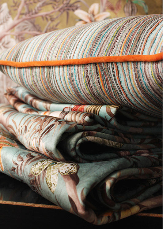 Tela de terciopelo estampado, colección Ecuador | Castilla Textil