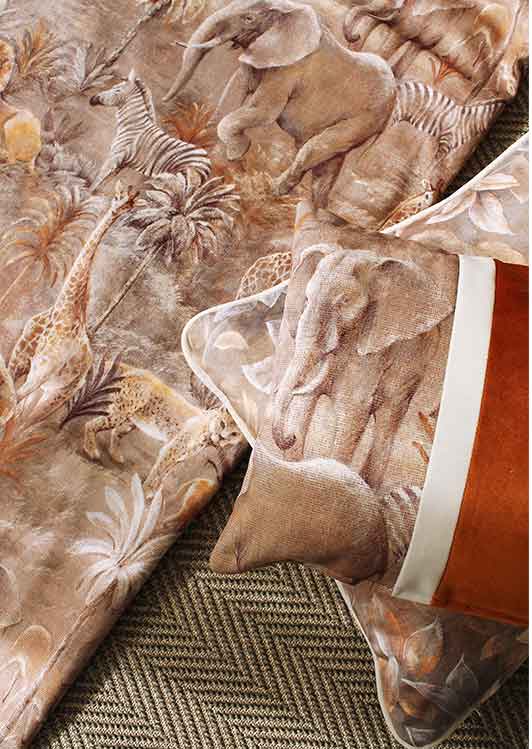 Telas de terciopelo estampadas: Colección Safari | Castilla Textil