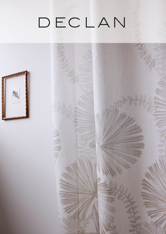 Visillo estampado: Colección Declan, elegancia y estilo en tus ventanas | Castilla Textil