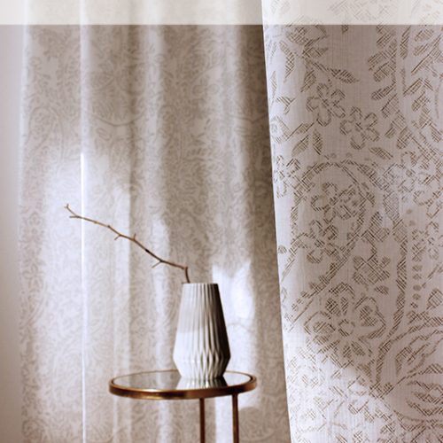Visillo con estampado: Colección Enola, el detalle perfecto para tus ventanas | Castilla Textil